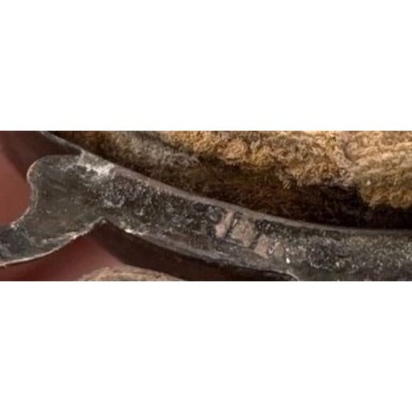 Antique Oval Portrait Sterling Frame Bearded Hand Painted Man Stand - Picture 5 of 7